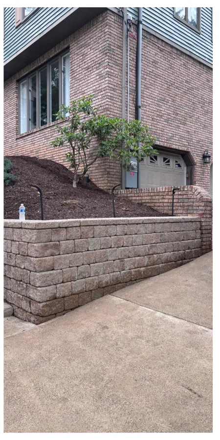 Retaining wall restoration