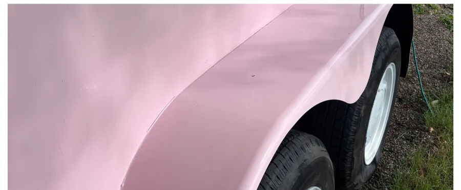 Camper fender oxidation removal