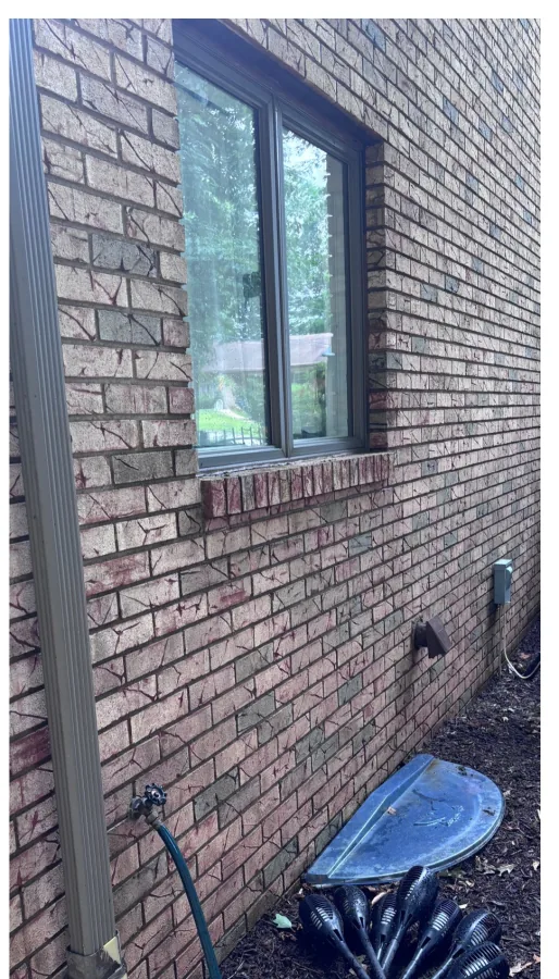 Brick exterior & window